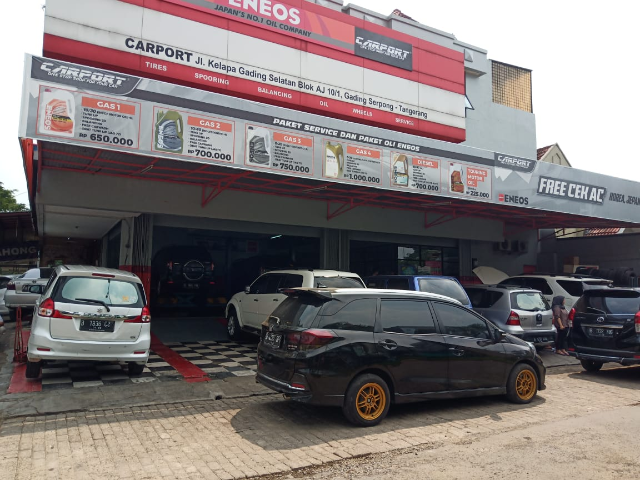 Bengkel Mobil Carport Eneos - Tangerang Carport Eneos - Bengkel Mobil